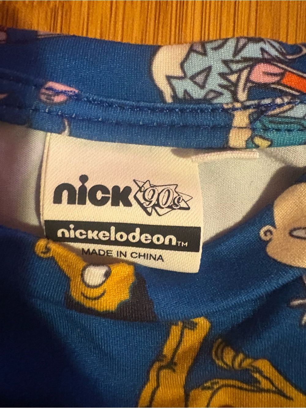 Blue Kids One-Piece Romper with Cartoon Character Print Rugrats - Picture 3 of 3